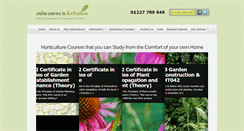 Desktop Screenshot of onlinecoursesinhorticulture.co.uk