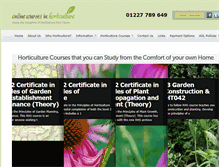 Tablet Screenshot of onlinecoursesinhorticulture.co.uk